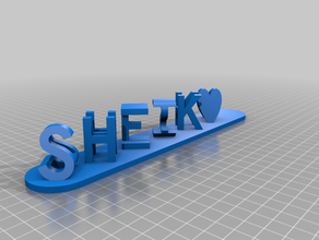 sheik anisha 1 customized 3d print model - Mito3D