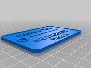 my customized luggage tags 3d print model - Mito3D