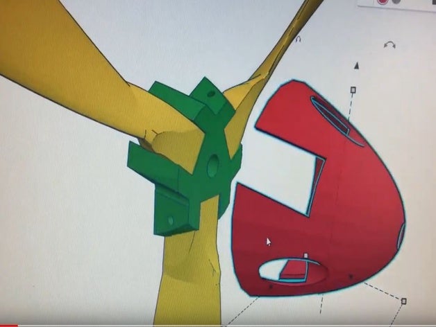 3-blatt propeller feststehend filament petg 3D print model - Mito3D