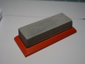 sharpening stone support - pierre d aff tage affutage holder sharpener 3d print model - Mito3D