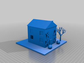 spooky mansion 3d print model - Mito3D