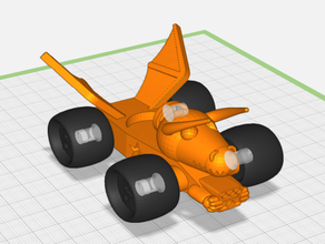 dragón coche de juguete drache kid los niños monster camión 3d print model - Mito3D