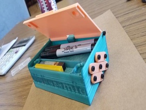 caixa de lápis bandeja arte bin 3d print model - Mito3D