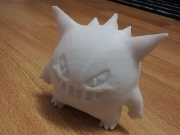 pokemon gengar 3dprint 3dprintable awesome blender dark eye figure ghost go skulptur 3D print model - Mito3D