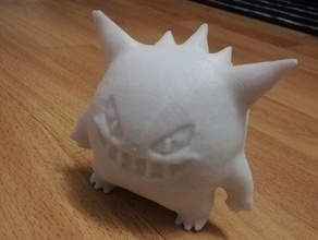 pokemon gengar 3dprint 3dprintable impressionante o blender escuro olho a figura fantasma ir skulptur 3d print model - Mito3D