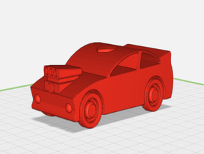 toy car moving tires auto beweglich kid kids reifen rennauto 3d print model - Mito3D