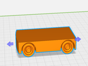 auto grundger st - bewegliche reifen carro de andaime móveis pneus grundgerst kid crianças mover brinquedo 3d print model - Mito3D