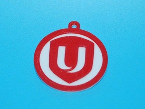 unifor chaveiro logotipo união 3d print model - Mito3D