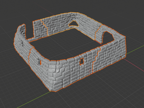 corner walls 28mm dnd tiles dungeon miniatures rpg terrain 3d print model - Mito3D