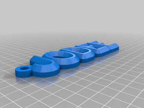 my customized name keychainjodee 3d print model - Mito3D