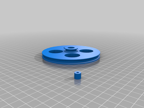 mouse trap pulley bearing adapter 3d print model - Mito3D