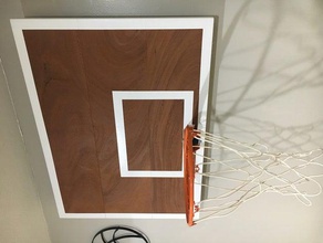 interior de mini basquete objetivo backboard 3d print model - Mito3D