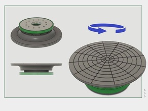 rotating table bearing spinner 3d print model - Mito3D