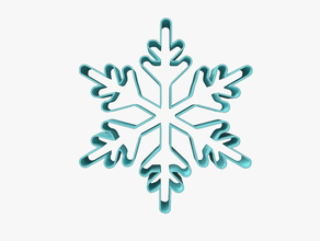 cookie cutter - christmas snowflake decoration cookiecutter 3d print model - Mito3D