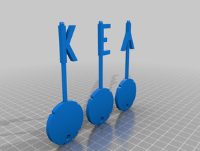 keyforge clés 3d print model - Mito3D
