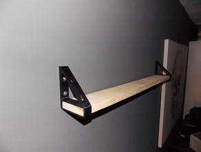 pallet plank shelf 3d print model - Mito3D