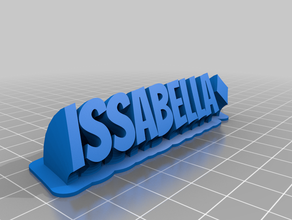 issabella real personalizado 3d print model - Mito3D