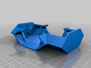 spaceship modular tiles rpg terrain 3d print model - Mito3D