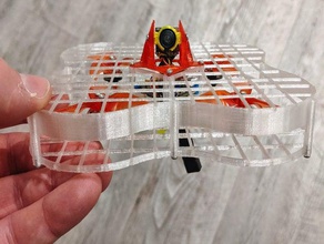 flying swat drone toothpick cage 3d print model - Mito3D
