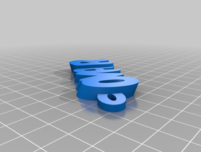 il mio personalizzato iamburny v2 di testo - nome keyfob portachiavi su misura 3d print model - Mito3D