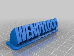 wendy customized 3d print model - Mito3D