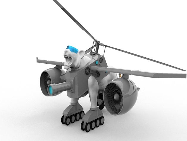 mécanisé du tigre concept l'avenir mech le 3D print model - Mito3D