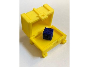 fez chest functional hinge desk toy indie game polytron video prop 3d print model - Mito3D