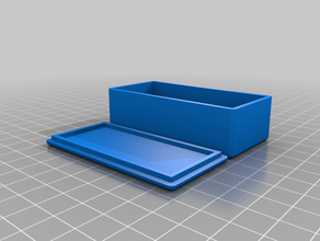 mon personnalisés simple paramétriques projet de la boîte personnalisé 3d print model - Mito3D