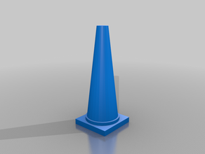 traffic cone 90 cms 3d print model - Mito3D