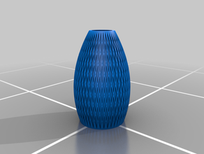 diagrid vase flower grasshopper 3d parametric rhino 3d print model - Mito3D