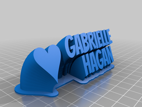 gabby h personalizado 3d print model - Mito3D