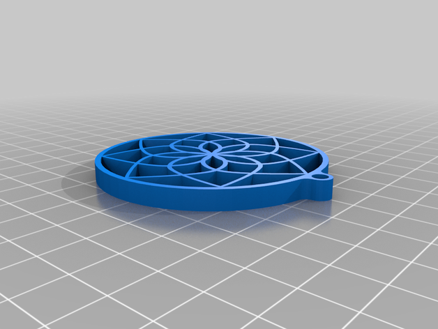 fiore di loto mandala ciondolo ornamento natale 3D print model - Mito3D