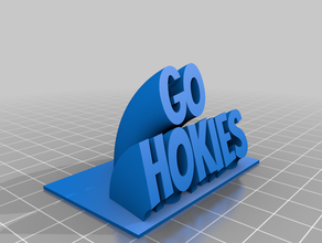 hokies git özelleştirilmiş 3d print model - Mito3D