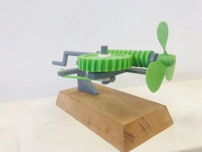 oscillating fan 3d print model - Mito3D
