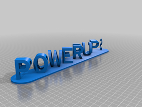 pup dual lettera su misura 3d print model - Mito3D