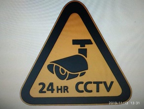 cctv signs 3d print model - Mito3D