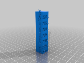 abs temperature tower customized 3d print model - Mito3D