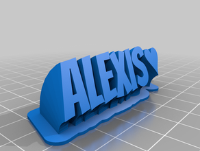 alexis-3d personalizado 3d print model - Mito3D