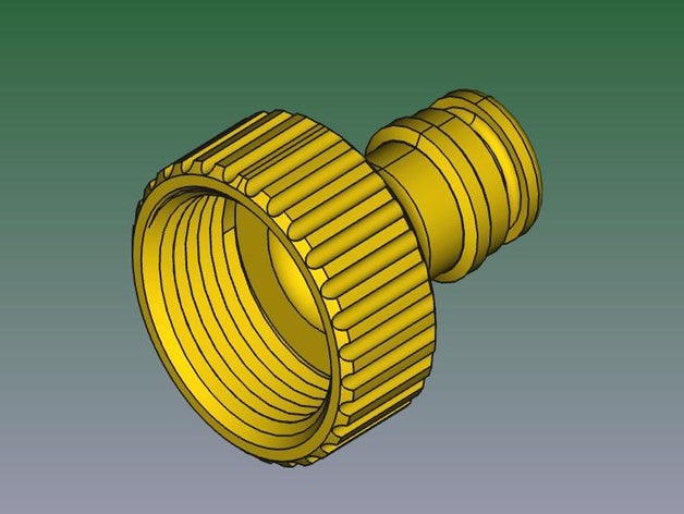 wasser kupplung 3D print model - Mito3D