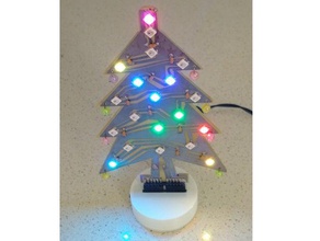 pcb árbol de navidad attiny85 el digispark led ws2812b 3d print model - Mito3D