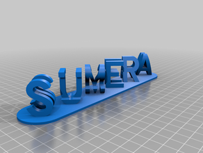 sumera nisha personnalisé 3d print model - Mito3D