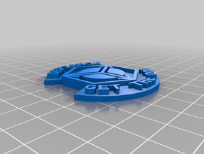 defiance patch customized 3d print model - Mito3D