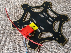 frsky xsr antenna mount drone receiver 3d print model - Mito3D