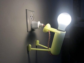 funny little light e27 bulb socket thing led 3d print model - Mito3D