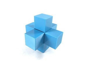 3 pieces cross puzzle 3dpuzzle toy 3d print model - Mito3D