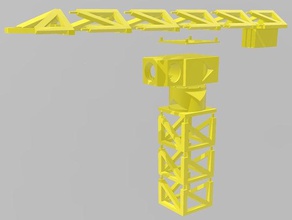 tower crane Kran Modell Turm 3d print model - Mito3D