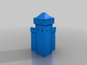 rempart pièce de la tour l'architecture médiévale n échelle 3d print model - Mito3D