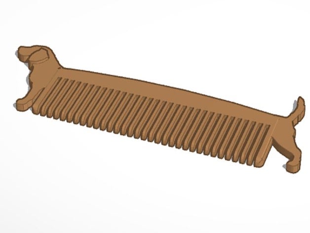 dog comb beagle 3D print model - Mito3D