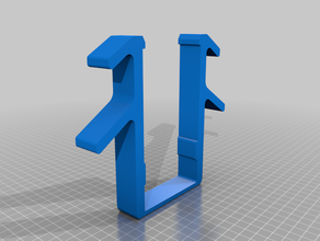 cubical hook 3 double single 3d print model - Mito3D