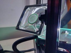 Ventilador de 80mm kossel anycubic el ventilador nycubic 3d print model - Mito3D